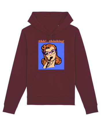 Funny Retro Comic Book Woman Burgundy
