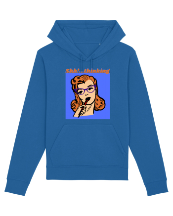 Funny Retro Comic Book Woman Royal Blue