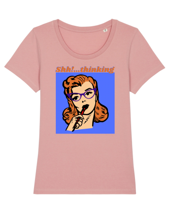 Funny Retro Comic Book Woman Canyon Pink