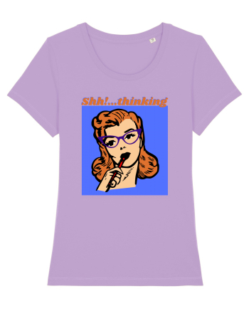 Funny Retro Comic Book Woman Lavender Dawn