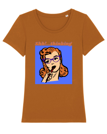 Funny Retro Comic Book Woman Roasted Orange