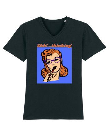 Funny Retro Comic Book Woman Black