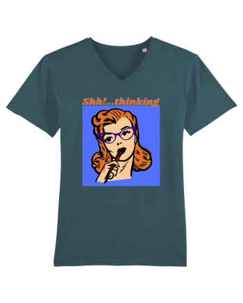 Funny Retro Comic Book Woman Stargazer