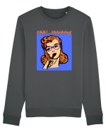 Funny Retro Comic Book Woman Bluză mânecă lungă Unisex Rise