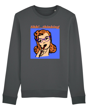 Funny Retro Comic Book Woman Anthracite