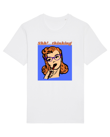 Funny Retro Comic Book Woman White