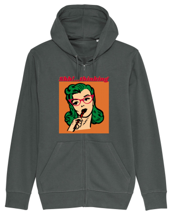 Funny Retro Comic Book Woman Anthracite