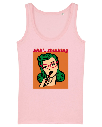Funny Retro Comic Book Woman Cotton Pink