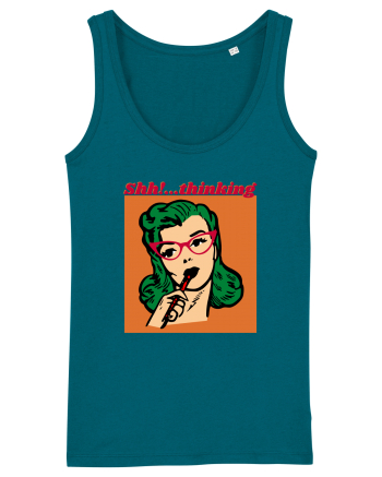 Funny Retro Comic Book Woman Ocean Depth