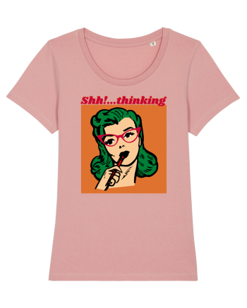 Funny Retro Comic Book Woman Canyon Pink