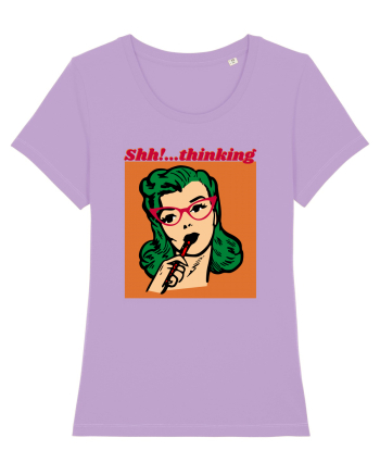 Funny Retro Comic Book Woman Lavender Dawn