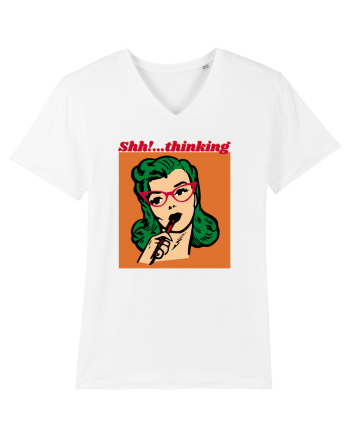 Funny Retro Comic Book Woman White