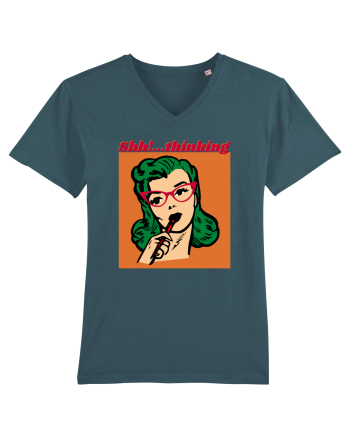 Funny Retro Comic Book Woman Stargazer