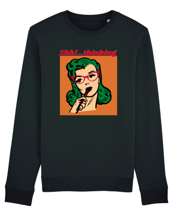 Funny Retro Comic Book Woman Black
