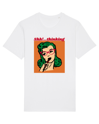 Funny Retro Comic Book Woman White