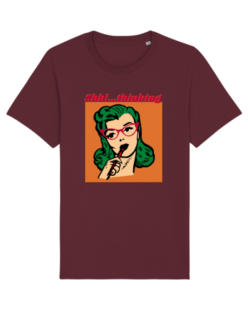 Funny Retro Comic Book Woman Burgundy