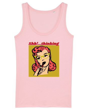 Funny Retro Comic Book Woman Cotton Pink