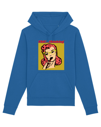 Funny Retro Comic Book Woman Royal Blue