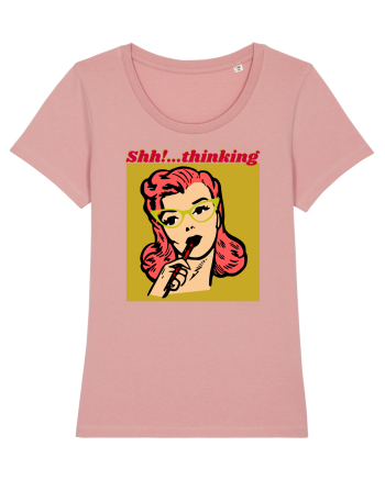 Funny Retro Comic Book Woman Canyon Pink
