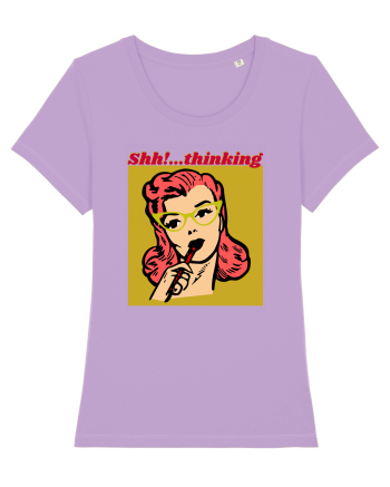 Funny Retro Comic Book Woman Lavender Dawn
