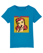 Funny Retro Comic Book Woman Tricou mânecă scurtă  Copii Mini Creator