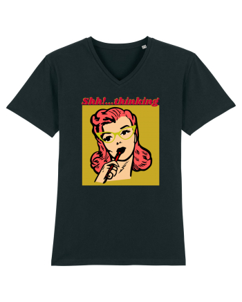 Funny Retro Comic Book Woman Black
