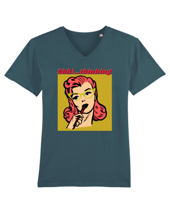 Funny Retro Comic Book Woman Stargazer