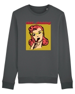 Funny Retro Comic Book Woman Bluză mânecă lungă Unisex Rise