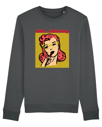 Funny Retro Comic Book Woman Anthracite