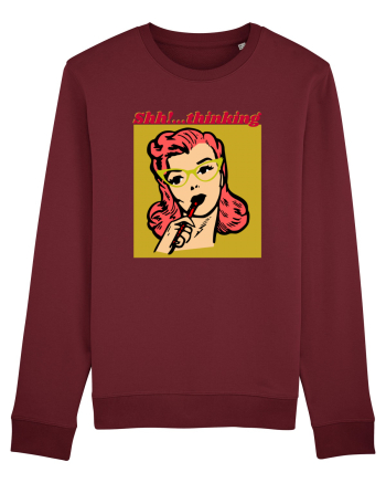 Funny Retro Comic Book Woman Burgundy