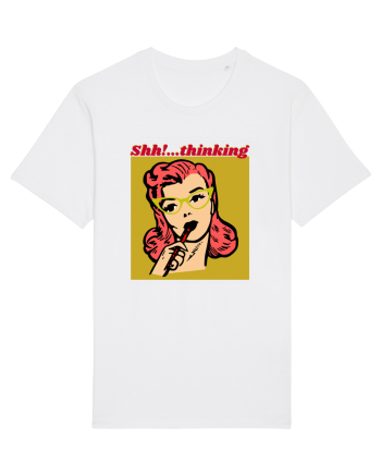 Funny Retro Comic Book Woman White