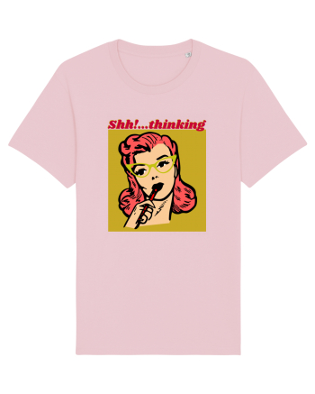 Funny Retro Comic Book Woman Cotton Pink