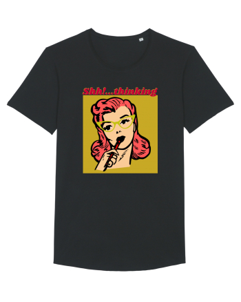 Funny Retro Comic Book Woman Black
