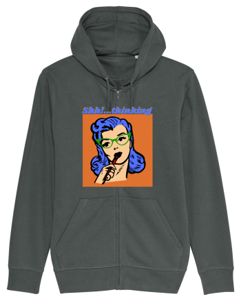 Funny Retro Comic Book Woman Anthracite