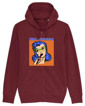 Funny Retro Comic Book Woman Burgundy