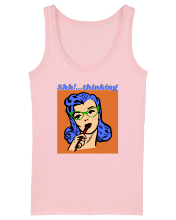 Funny Retro Comic Book Woman Cotton Pink