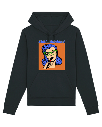 Funny Retro Comic Book Woman Black