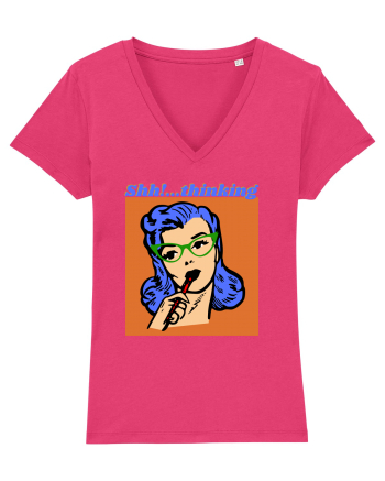 Funny Retro Comic Book Woman Raspberry