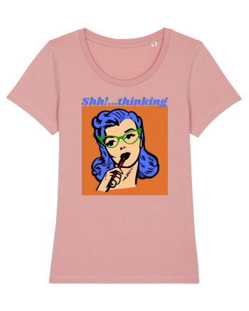 Funny Retro Comic Book Woman Canyon Pink