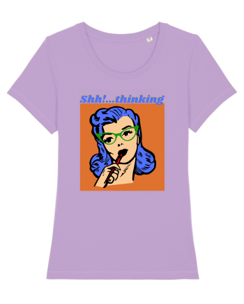 Funny Retro Comic Book Woman Lavender Dawn