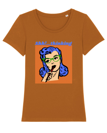 Funny Retro Comic Book Woman Roasted Orange