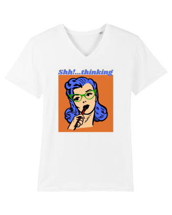 Funny Retro Comic Book Woman White