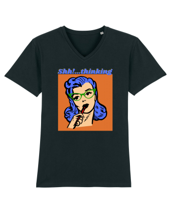 Funny Retro Comic Book Woman Black