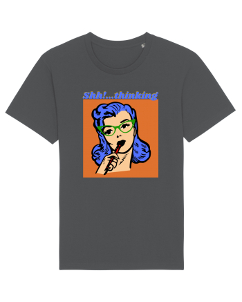 Funny Retro Comic Book Woman Anthracite