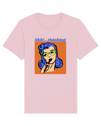 Funny Retro Comic Book Woman Cotton Pink