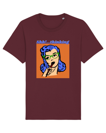 Funny Retro Comic Book Woman Burgundy
