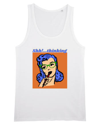 Funny Retro Comic Book Woman White