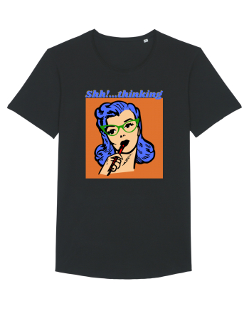 Funny Retro Comic Book Woman Black