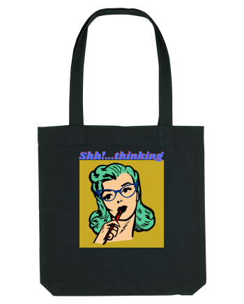 Funny Retro Comic Book Woman Black