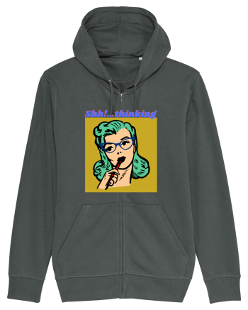 Funny Retro Comic Book Woman Anthracite